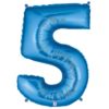 Giant Blue Number Balloon - 40 Inches