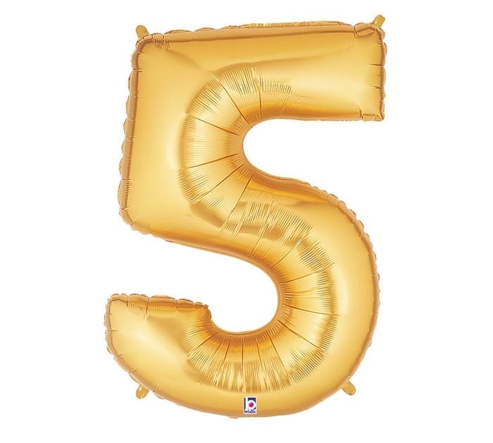 Giant Gold Number Balloon - 40 Inches