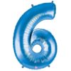 Giant Blue Number Balloon - 40 Inches