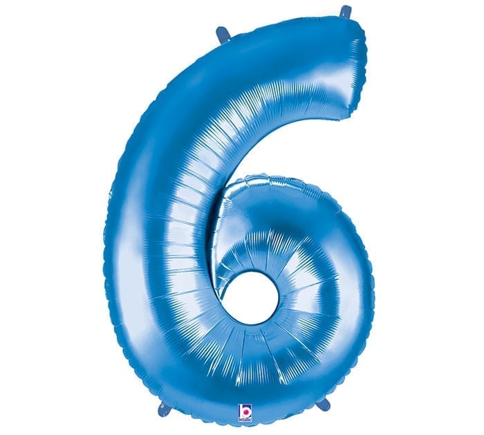Giant Blue Number Balloon - 40 Inches