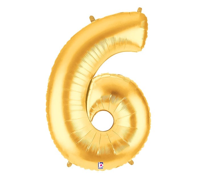 Giant Gold Number Balloon - 40 Inches