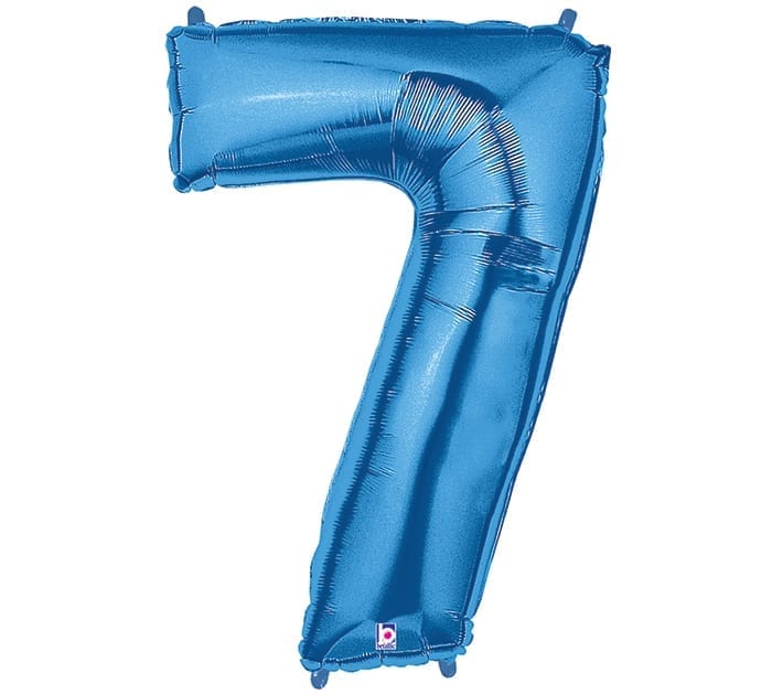Giant Blue Number Balloon - 40 Inches