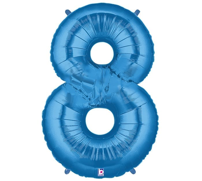 Giant Blue Number Balloon - 40 Inches
