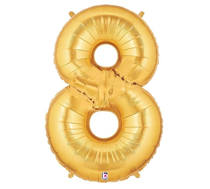 Giant Gold Number Balloon - 40 Inches