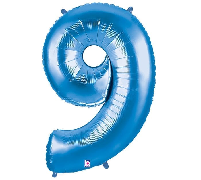 Giant Blue Number Balloon - 40 Inches
