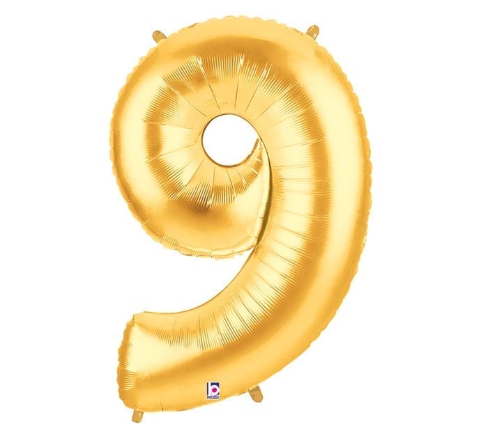 Giant Gold Number Balloon - 40 Inches