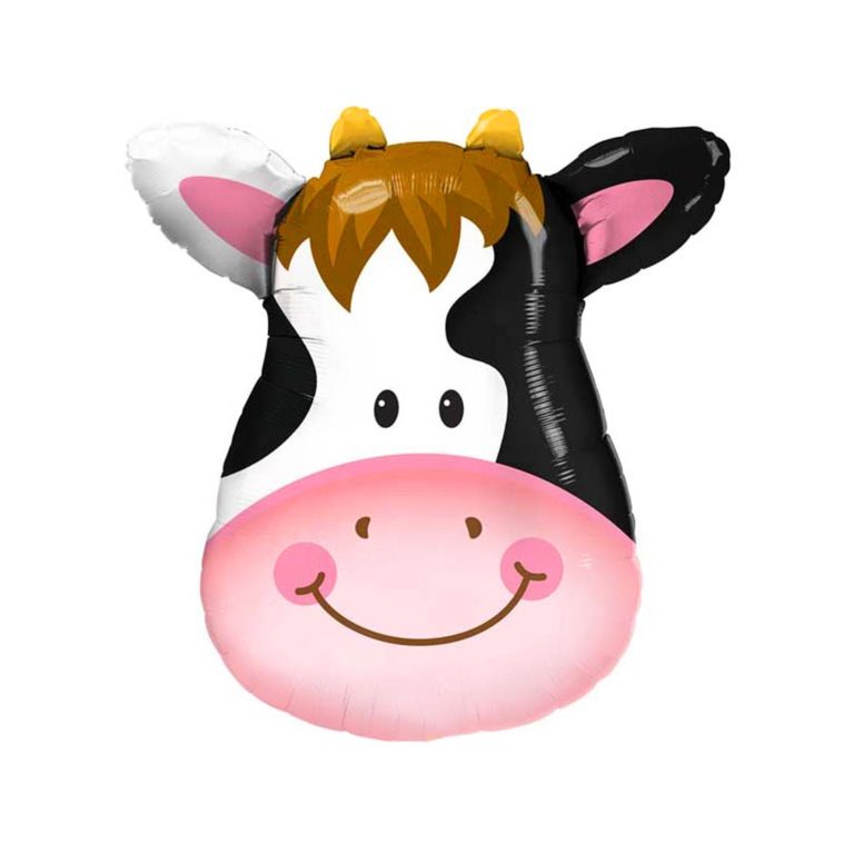Cow Mylar Balloon Face