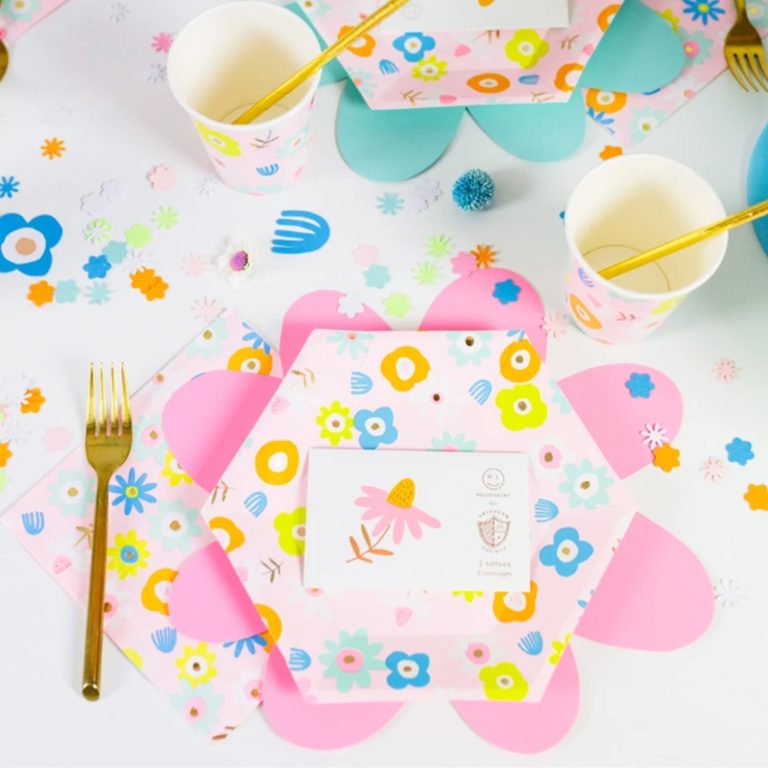 Fun Floral Paper Plates