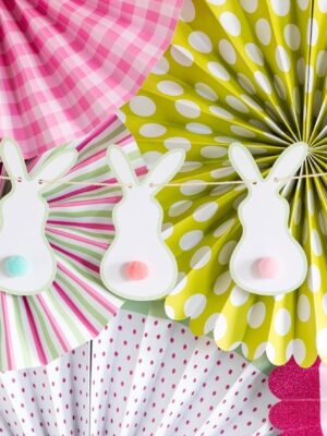 Easter Bunny Tails Banner