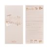 Blush Pink And Rose Gold Advice For The Bride To Be Cards