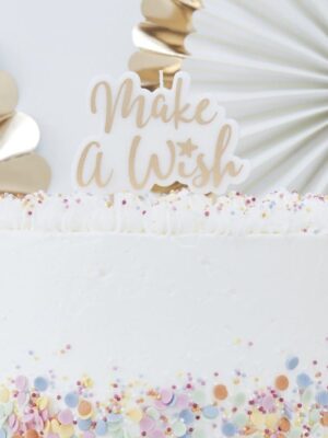 Gold Make A Wish Candle