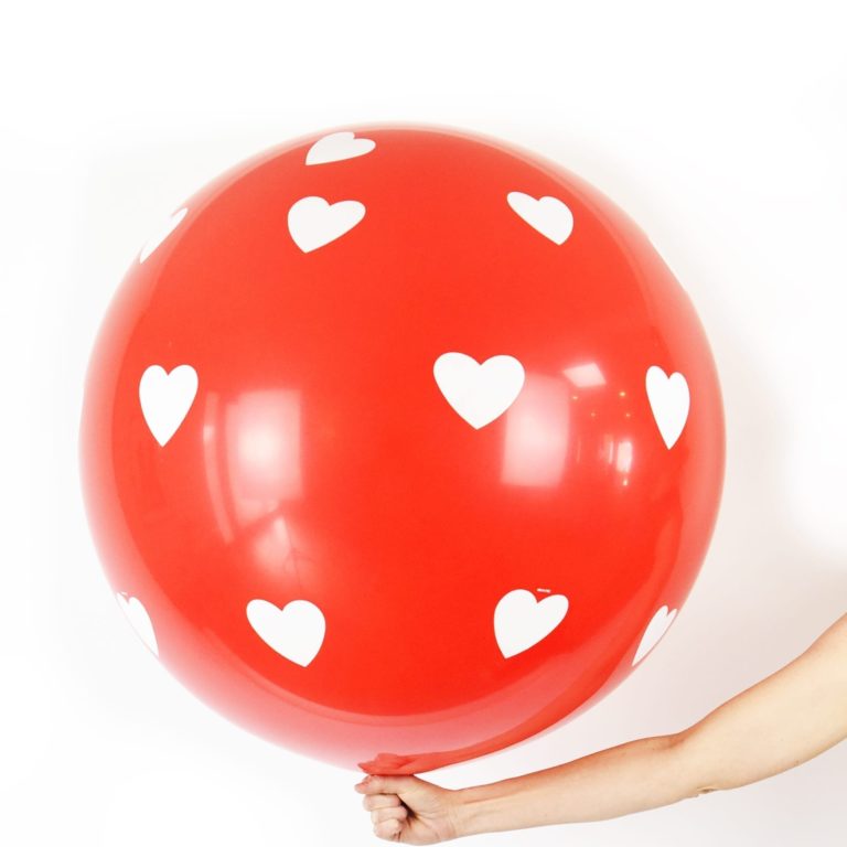 Giant Heart Printed Balloon