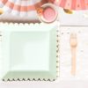 Cream Polka Dot Dinner Napkins