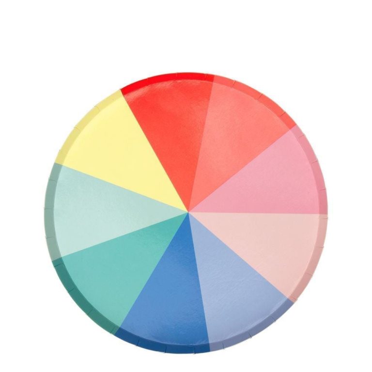 Color Wheel Plates Small