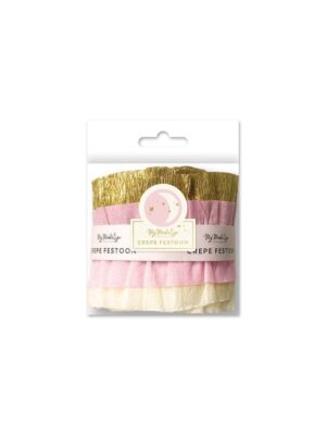Baby Pink Crepe Paper Banner