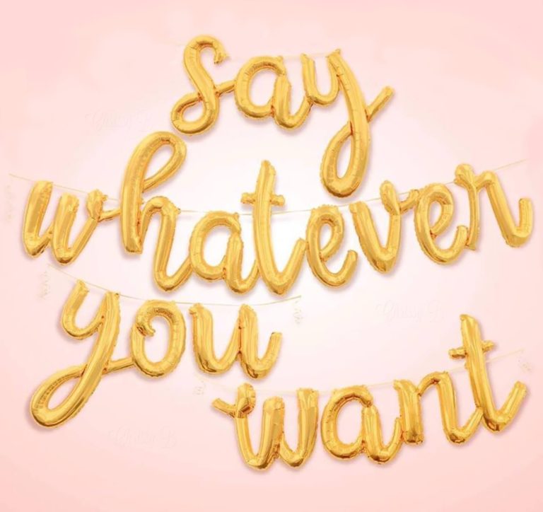 Script Letter Balloon - Gold