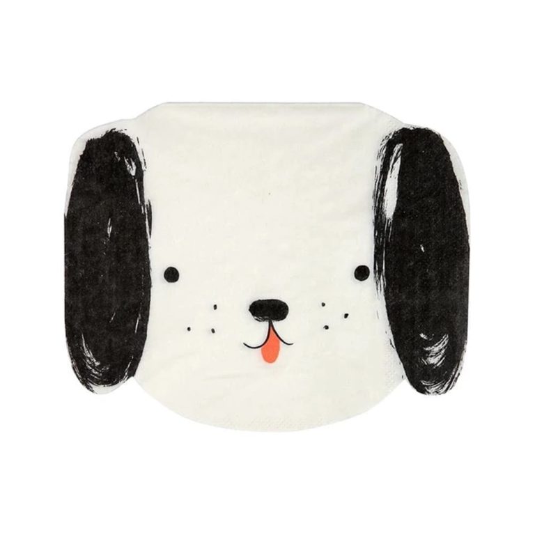 Dog Napkins - Black and White