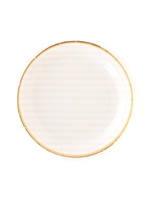 Bride to Be Striped Large Plates