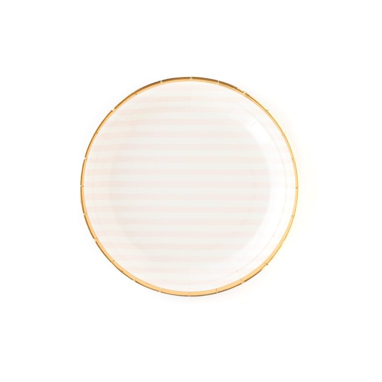 Bride to Be Striped Large Plates