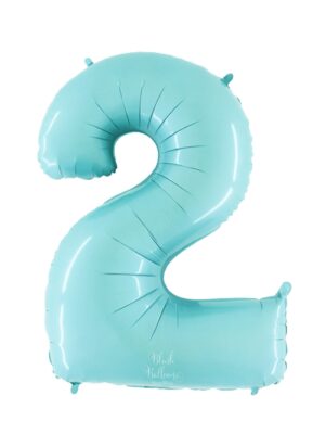 Giant Light Blue Giant Number Balloon - 40 Inches