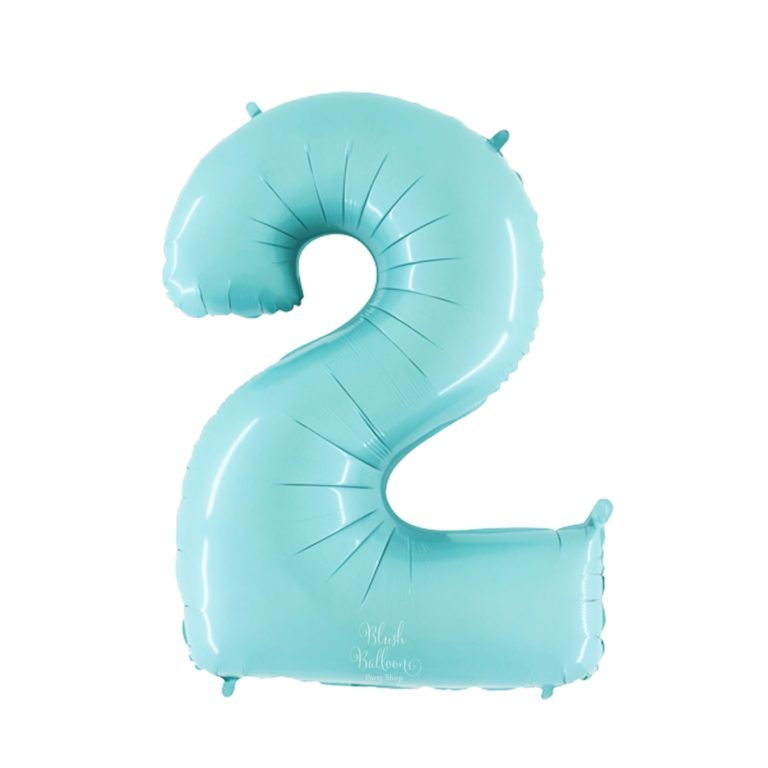 Giant Light Blue Giant Number Balloon - 40 Inches