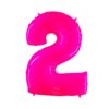 Giant Bright Pink Number Balloon - 40 Inches