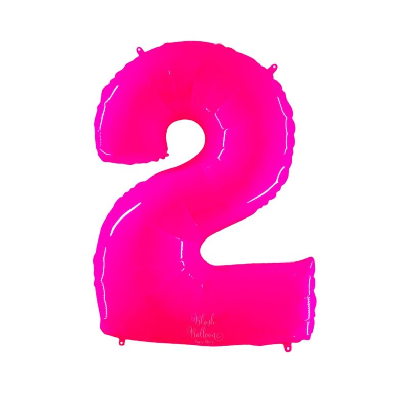 Giant Bright Pink Number Balloon - 40 Inches