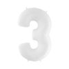 Giant Bright White Number Balloon - 40 Inches
