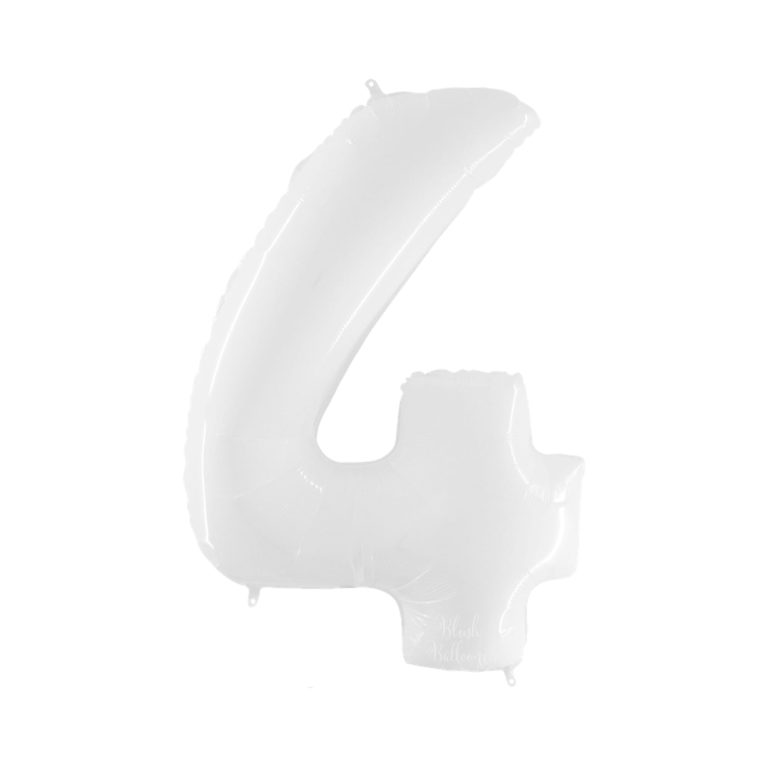 Giant Bright White Number Balloon - 40 Inches