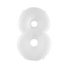Giant Bright White Number Balloon - 40 Inches