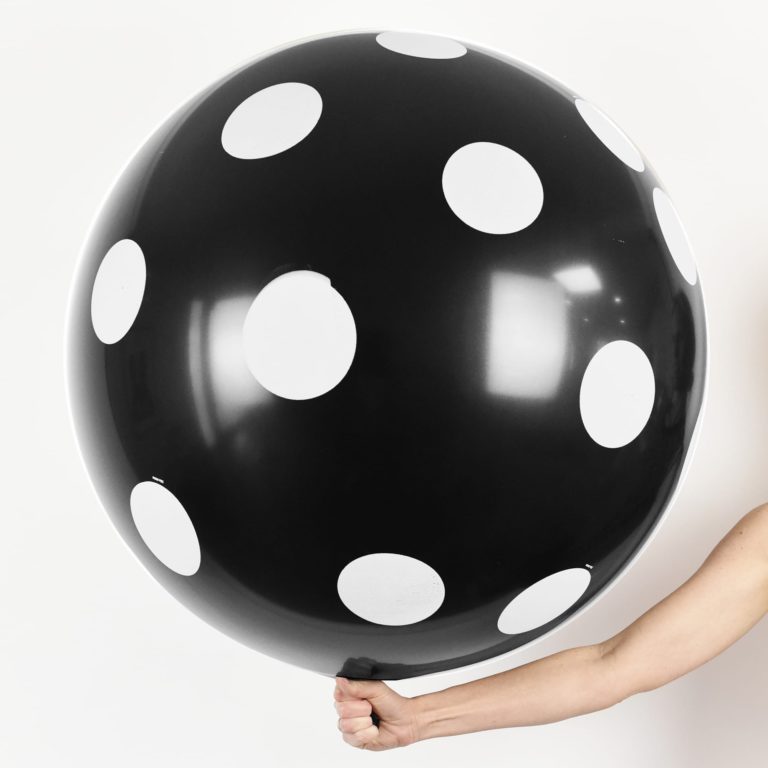 Giant Polka Dot Printed Latex Balloons