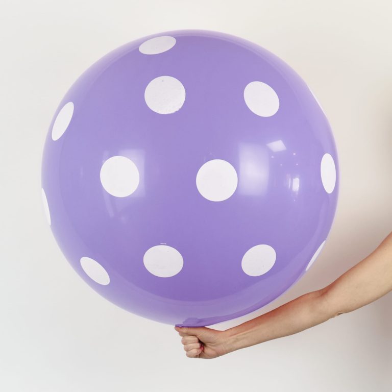 Giant Polka Dot Printed Latex Balloons