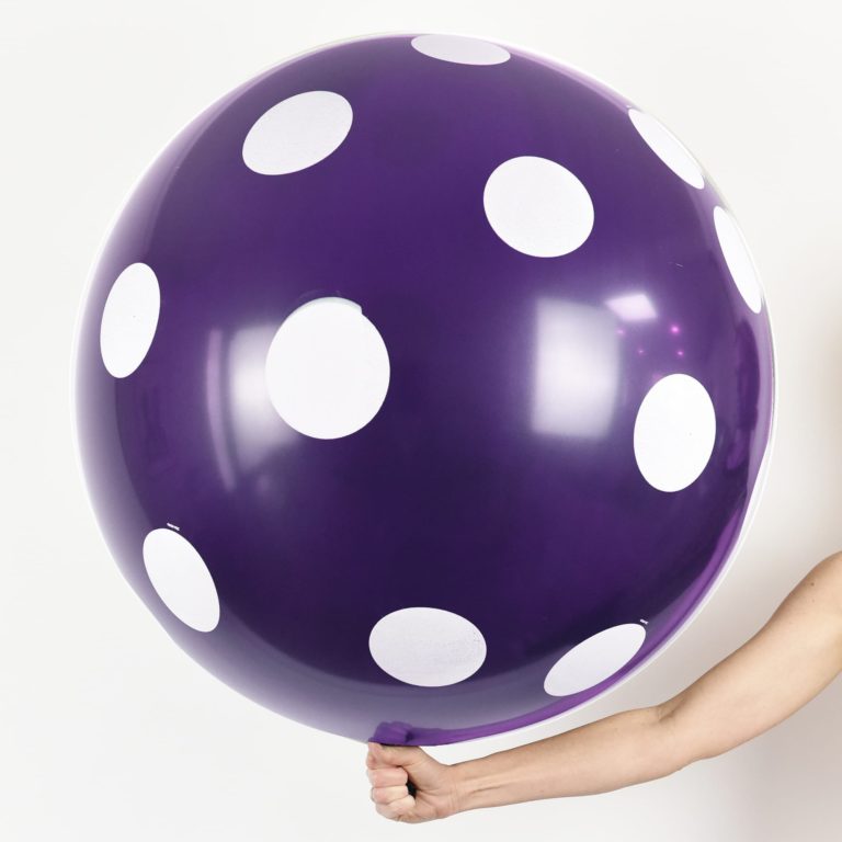 Giant Polka Dot Printed Latex Balloons