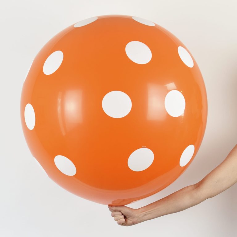 Giant Polka Dot Printed Latex Balloons