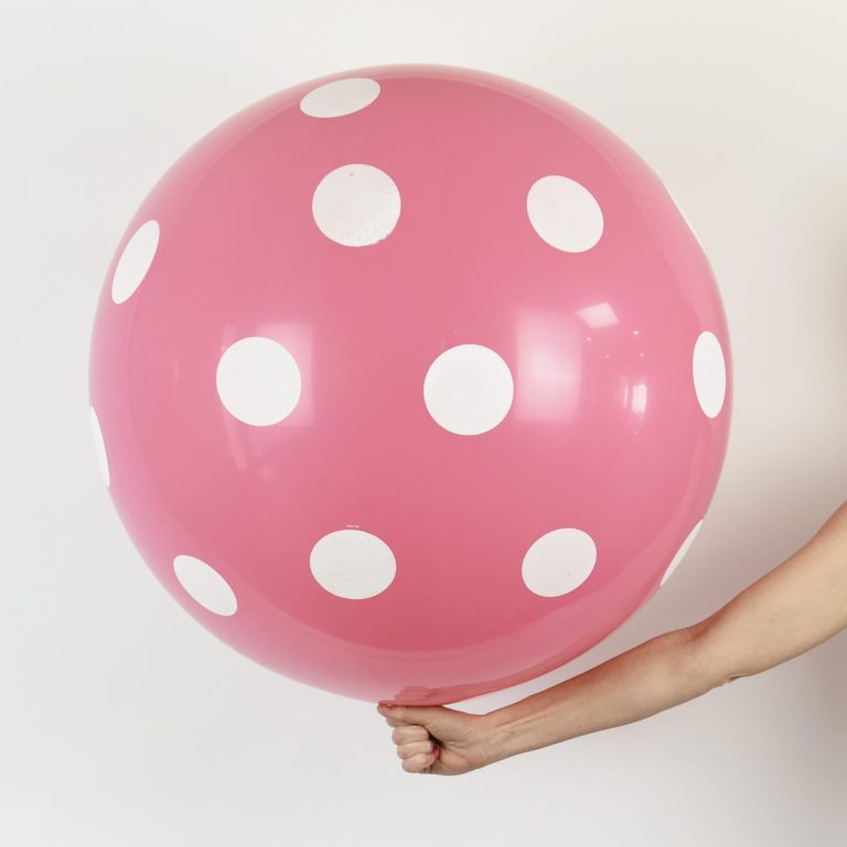 Giant Polka Dot Printed Latex Balloons