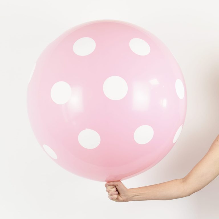 Giant Polka Dot Printed Latex Balloons