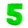 Giant Bright Lime Green Number Balloon - 40 Inches