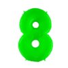 Giant Bright Lime Green Number Balloon - 40 Inches