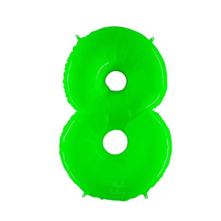 Giant Bright Lime Green Number Balloon - 40 Inches