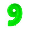Giant Bright Lime Green Number Balloon - 40 Inches