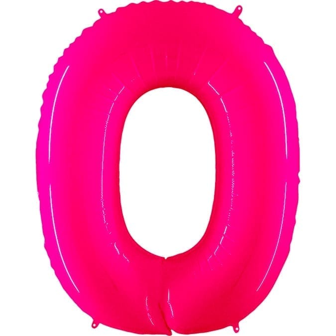 Giant Bright Pink Number Balloon - 40 Inches