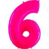 Giant Bright Pink Number Balloon - 40 Inches