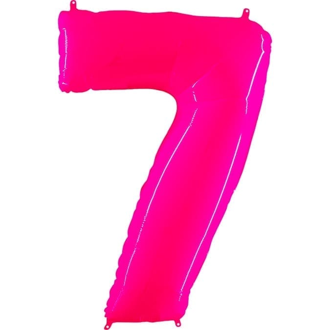 Giant Bright Pink Number Balloon - 40 Inches