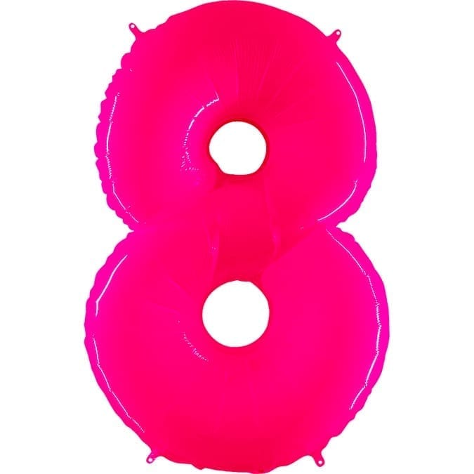 Giant Bright Pink Number Balloon - 40 Inches