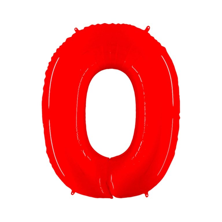 Giant Bright Red Number Balloon - 40 Inches