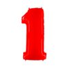 Giant Bright Red Number Balloon - 40 Inches