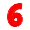 Giant Bright Red Number Balloon - 40 Inches