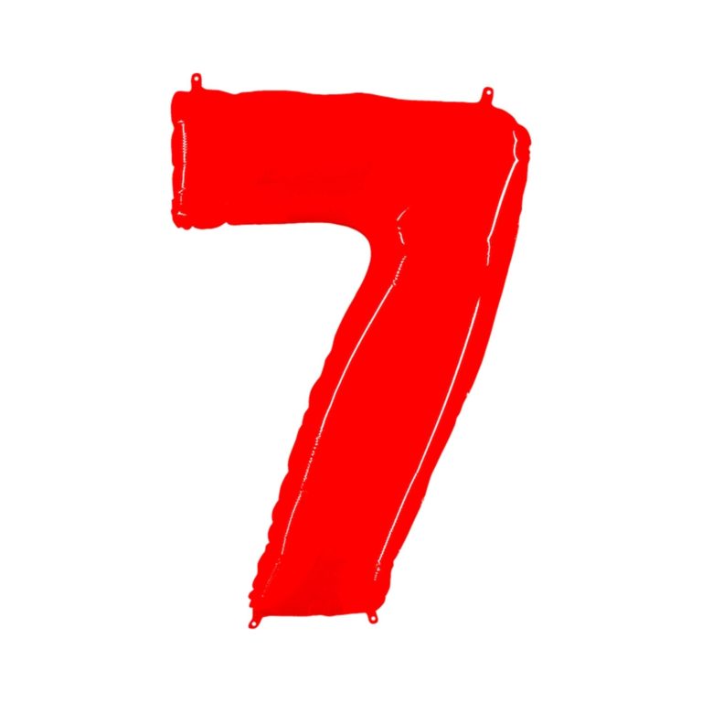 Giant Bright Red Number Balloon - 40 Inches