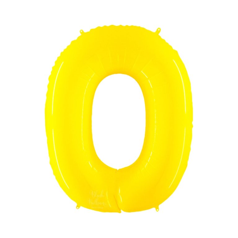 Giant Bright Yellow Number Balloon - 40 Inches