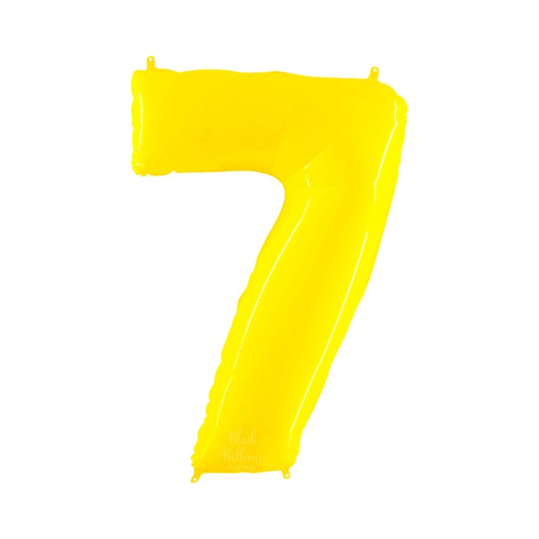 Giant Bright Yellow Number Balloon - 40 Inches